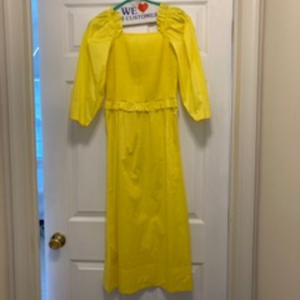 Tabitha smocked dress in Citron by Sea New York--Size 2. - Picture 5 of 7